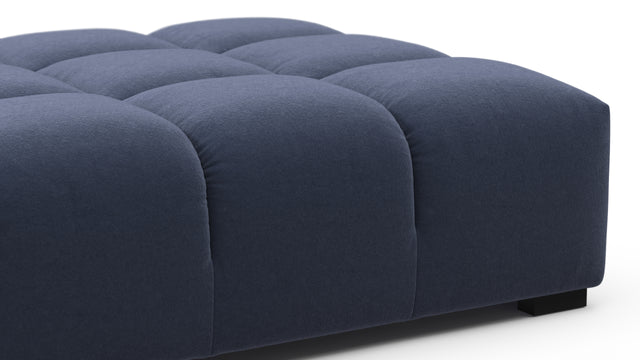 Tufted - Tufted Ottoman, Royal Blue Wool