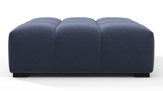 Tufted - Tufted Ottoman, Royal Blue Wool