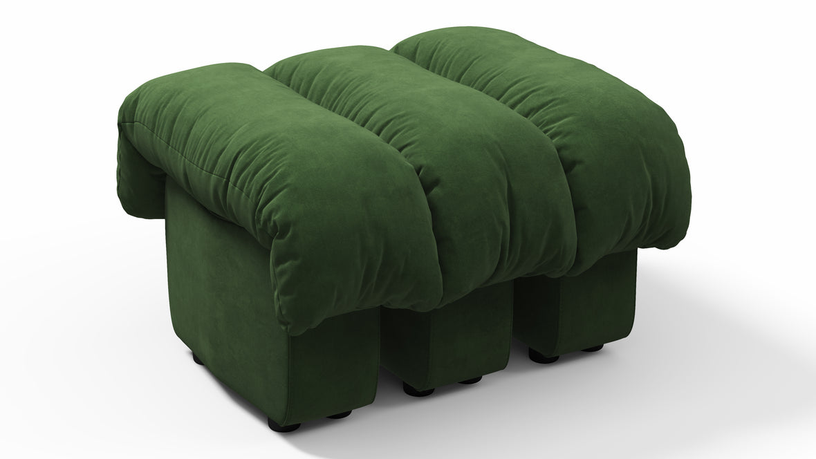 DS 600 - DS 600 Ottoman, Tarragon Vegan Suede