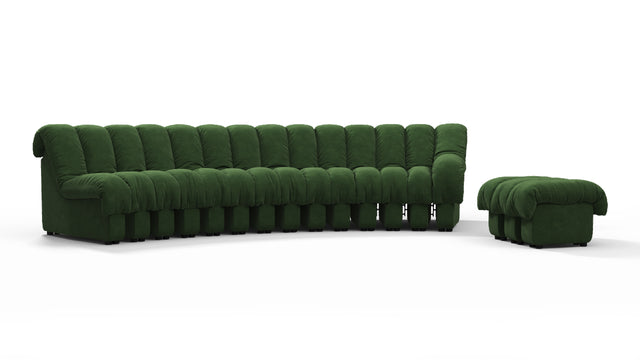 DS 600 - DS 600 Sectional, Combination 2, Right Arm, Tarragon Vegan Suede