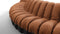 DS 600 - DS 600 Curved Sectional, Vintage Tan and Black Vegan Leather