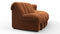 DS 600 - DS 600 Double Sided Curved Sectional, Burnt Orange Vegan Suede