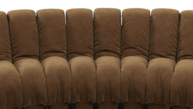 DS 600 - DS 600 Large Open End Sofa, Brown Vegan Suede