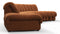 DS 600 - DS 600 Large Open End Sofa, Burnt Orange Vegan Suede