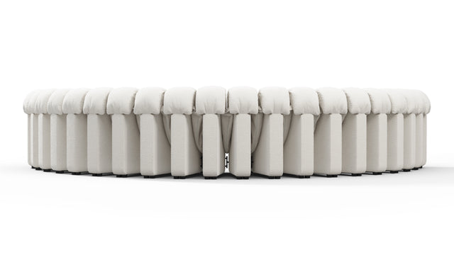 DS 600 - DS 600 Large Sectional, U Shape, White Boucle