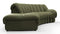 DS 600 - DS 600 Small Open End Sofa, Left, Deep Olive Vegan Leather