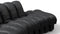 DS 600 - DS 600 Small Open End Sofa, Right, Black Vegan Leather