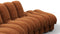 DS 600 - DS 600 Small Open End Sofa, Right, Burnt Orange Vegan Suede