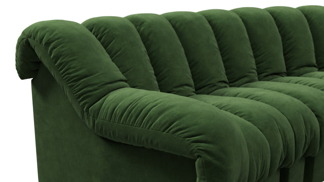 DS 600 - DS 600 Small Open End Sofa, Right, Tarragon Vegan Suede