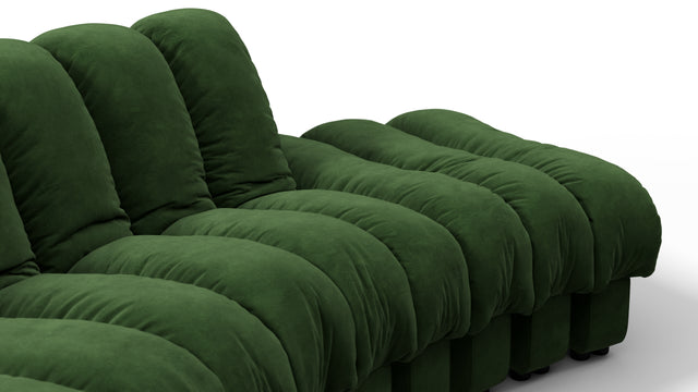 DS 600 - DS 600 Small Open End Sofa, Right, Tarragon Vegan Suede