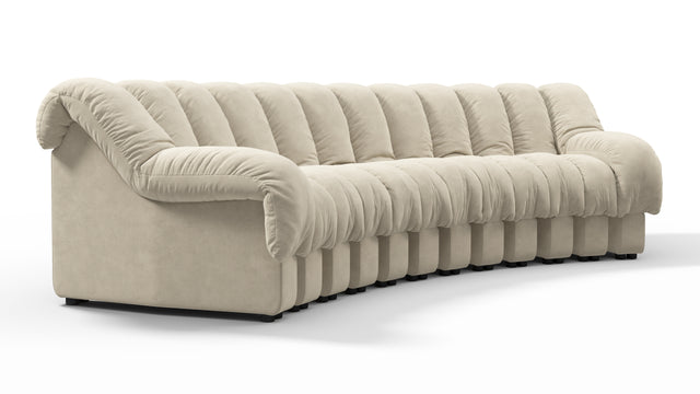 DS 600 - DS 600 Three Seater Sofa, Eggshell Vegan Suede