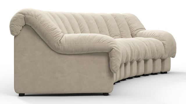 DS 600 - DS 600 Three Seater Sofa, Eggshell Vegan Suede