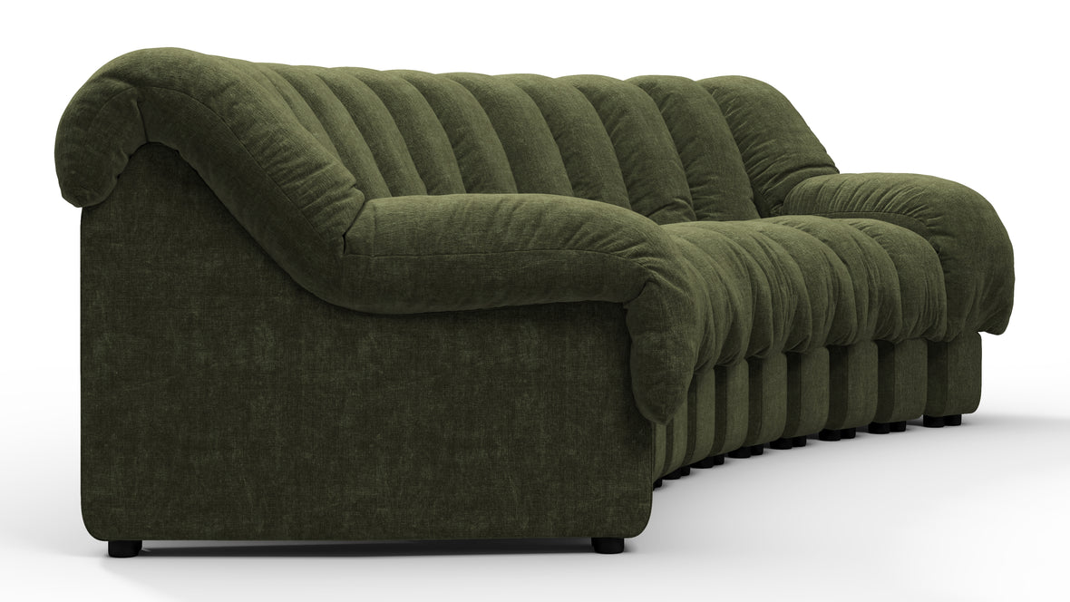 DS 600 - DS 600 Three Seater Sofa, Moss Green Chenille