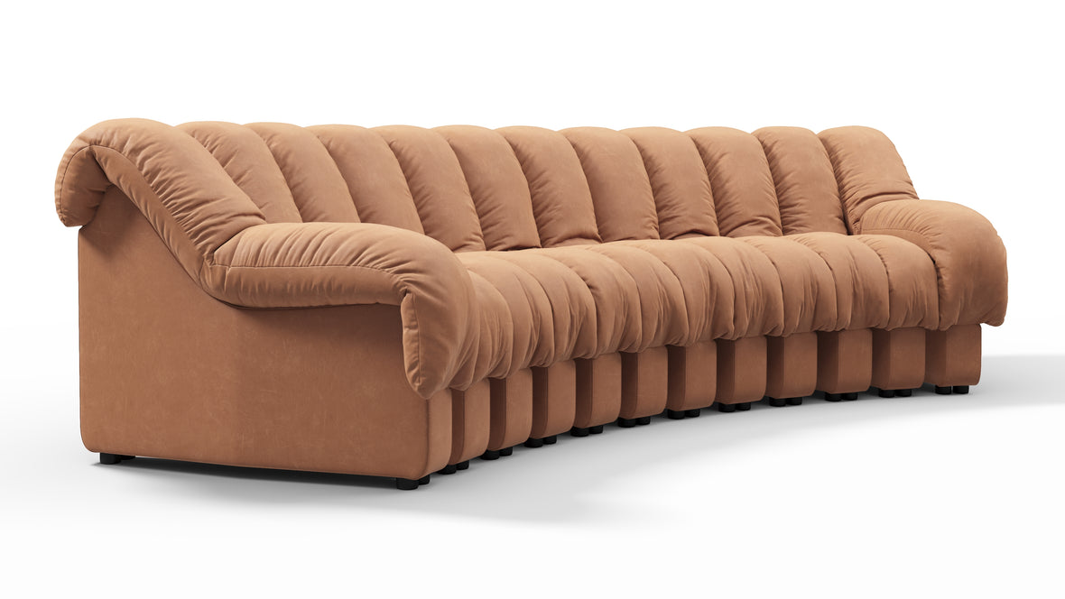 DS 600 - DS 600 Three Seater Sofa, Tan Vegan Leather