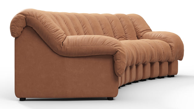 DS 600 - DS 600 Three Seater Sofa, Tan Vegan Leather