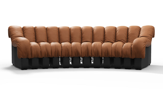 DS 600 - DS 600 Three Seater Sofa, Vintage Tan and Black Vegan Leather