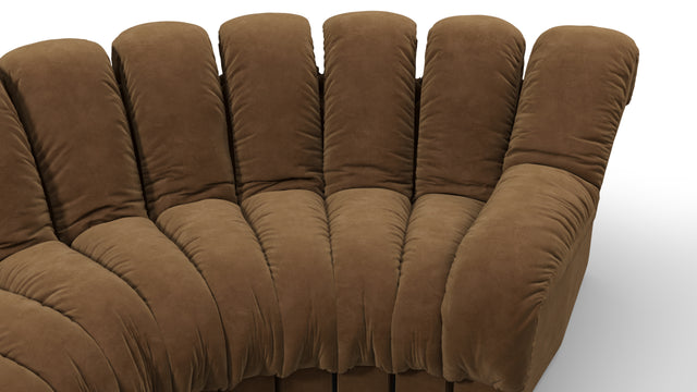 DS 600 - DS 600 Sectional, U Shape, Brown Vegan Suede