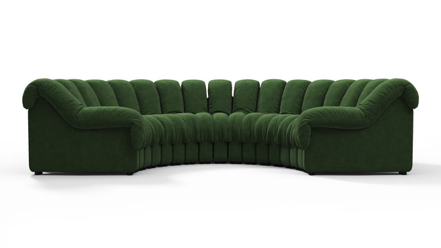 DS 600 - DS 600 Sectional, U Shape, Tarragon Suede