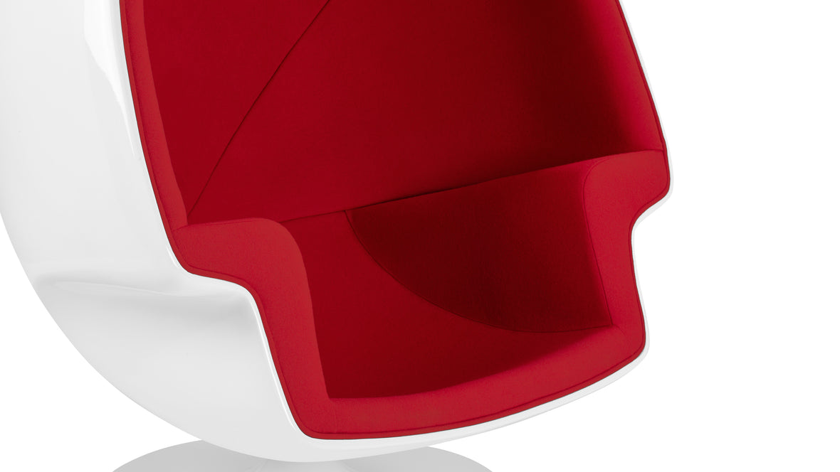 Alpha - Alpha Egg Chair, Bold Red Wool