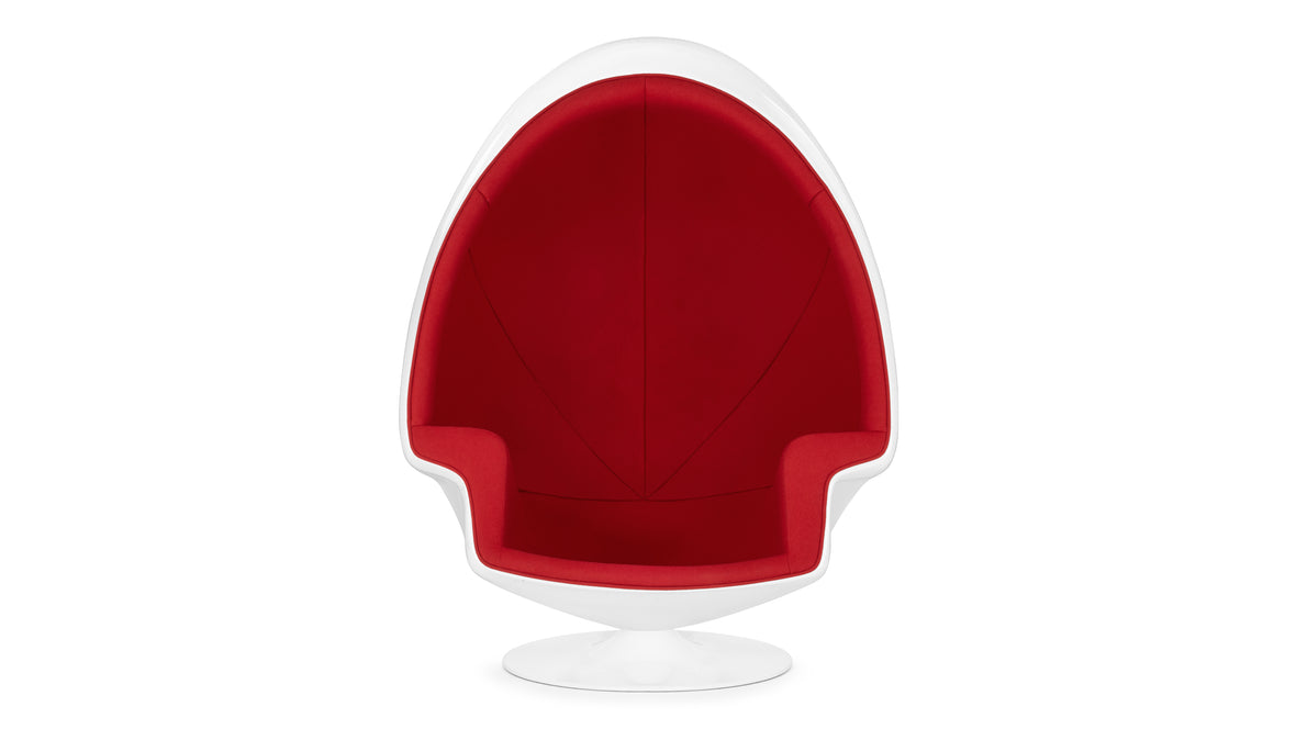 Alpha - Alpha Egg Chair, Bold Red Wool