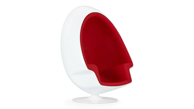 Alpha - Alpha Egg Chair, Bold Red Wool