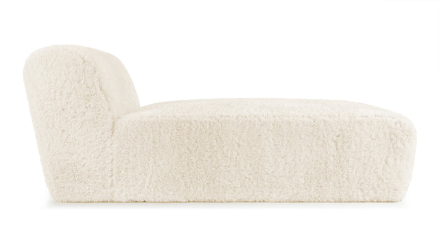 Iona - Iona Chaise, White Long Hair Sherpa