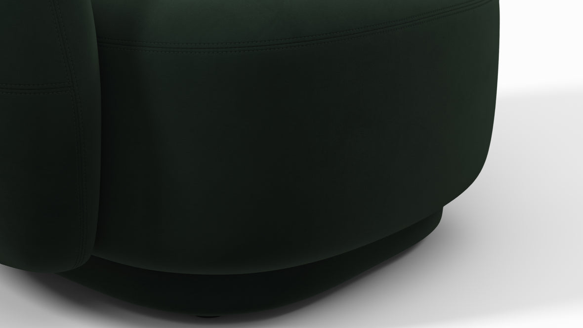 Julep - Julep Lounge Chair, Empress Green Velvet