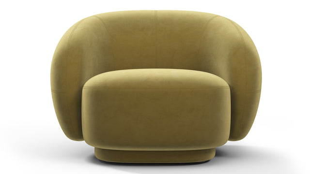 Julep - Julep Lounge Chair, Olive Gold Velvet