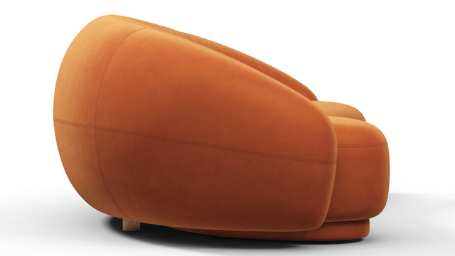 Julep - Julep Sofa, Apricot Velvet