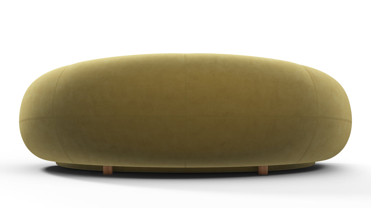 Julep - Julep Sofa, Olive Gold Velvet