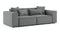 Arles - Arles Sectional, Two Seater, Harbor Gray Flat Weave