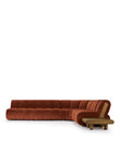 Sectionals River Sectional, Large Right Corner, Russet Plush Velvet