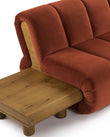 Sectionals River Sectional, Large Left Corner, Russet Plush Velvet