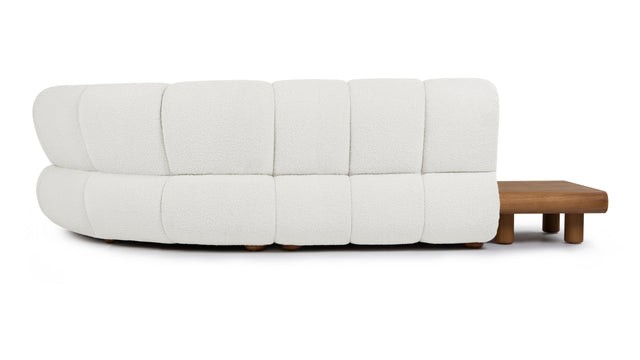 River - River Sectional, Large Left Corner, Pearl Boucle