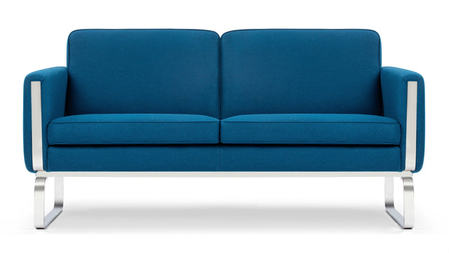 CH101 - CH101 Two Seater Sofa, Indigo Blue Wool