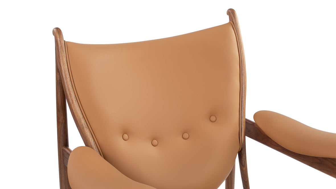 Chieftain - Chieftain Chair, Tawny Brown Vegan Leather and Ash