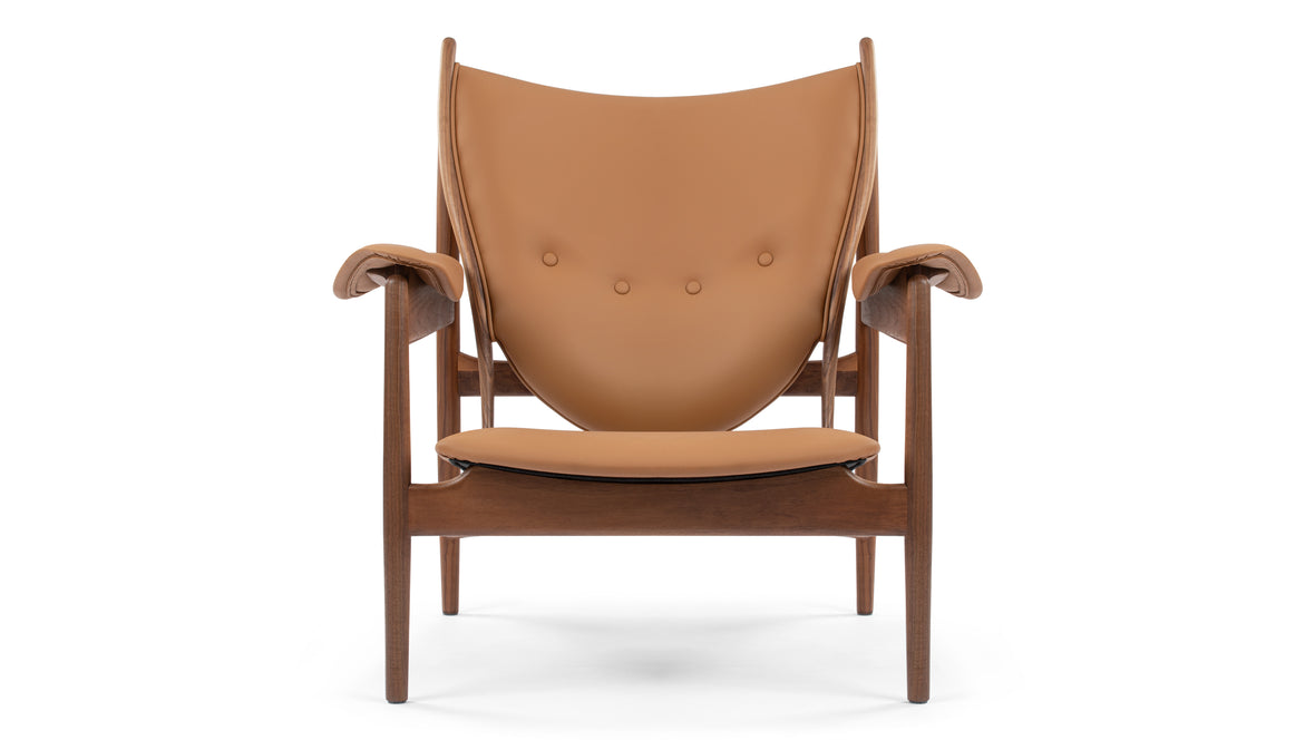 Chieftain - Chieftain Chair, Tawny Brown Vegan Leather and Ash