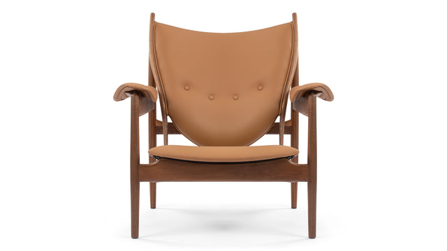 Chieftain - Chieftain Chair, Tawny Brown Vegan Leather and Ash