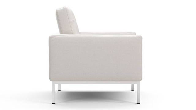 Florence - Florence Lounge Chair, Snow White Wool