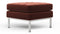 Florence - Florence Ottoman, Burgundy Velvet