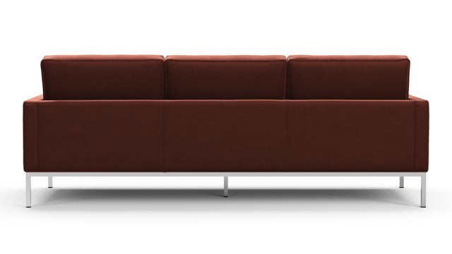 Florence - Florence Three Seater Sofa, Burgundy Velvet