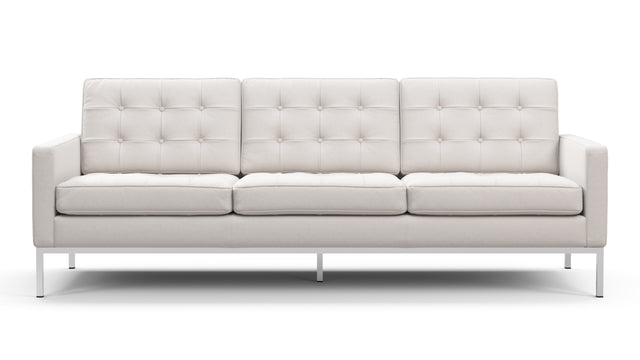 Florence - Florence Three Seater Sofa, Snow White Wool