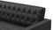 Florence - Florence Three Seater Sofa, Left Chaise, Vintage Black Vegan Leather