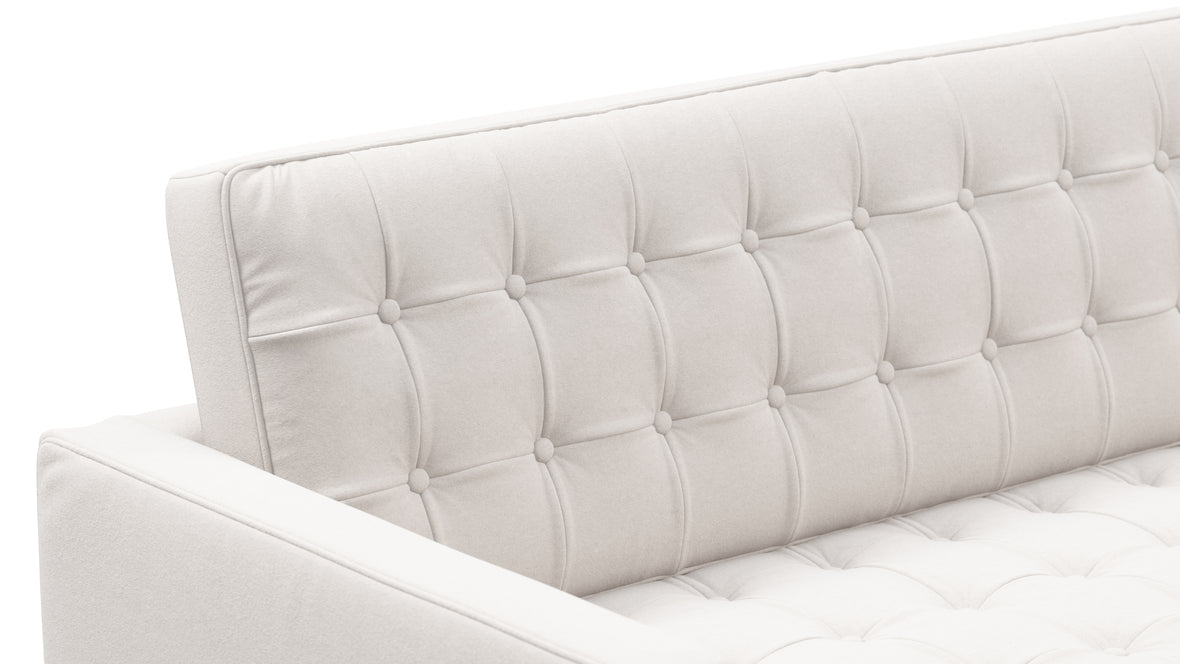 Florence - Florence Three Seater Sofa, Right Chaise, Snow White Wool