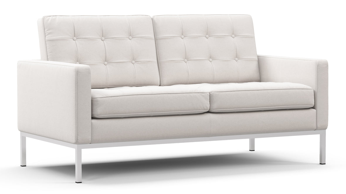 Florence - Florence Two Seater Sofa, Snow White Wool