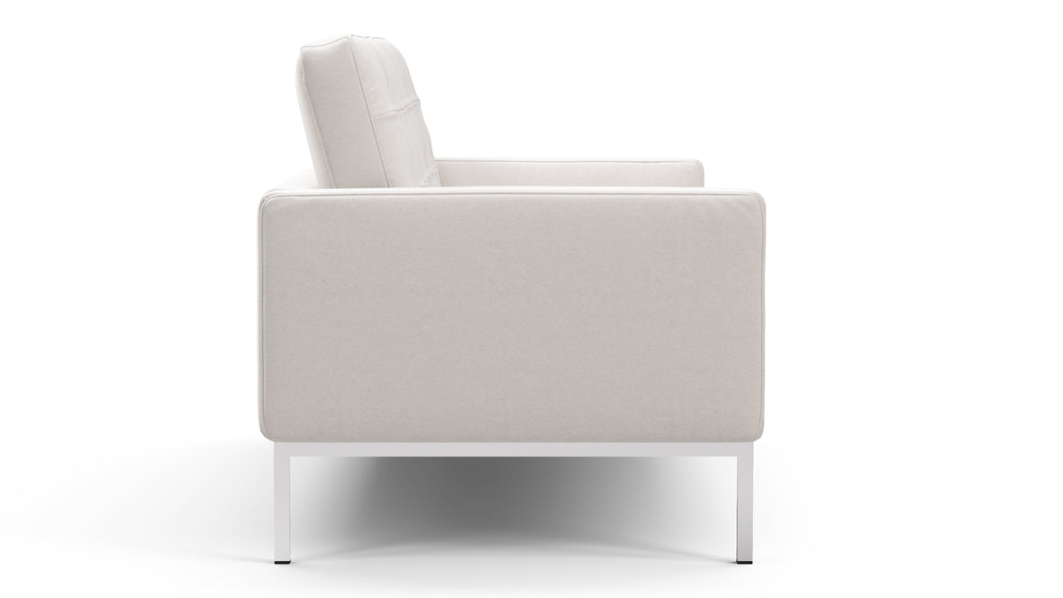 Florence - Florence Two Seater Sofa, Snow White Wool