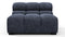 Tufted - Tufted Module, Armless, Indigo Blue Chenille