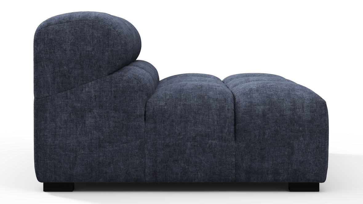 Tufted - Tufted Module, Armless, Indigo Blue Chenille