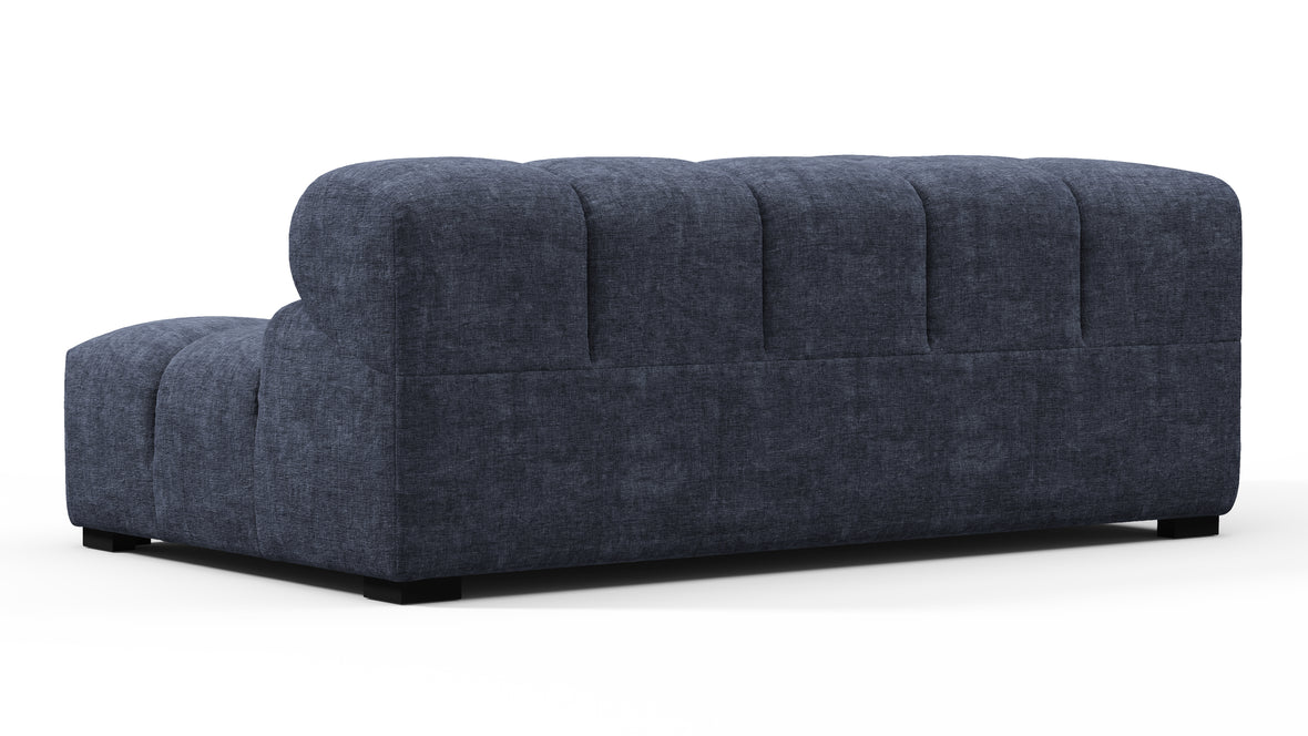 Tufted - Tufted Module, Extra Large Left Corner, Indigo Blue Chenille