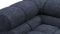 Tufted - Tufted Module, Left Corner Half, Indigo Blue Chenille